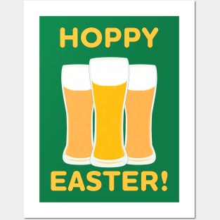 Hoppy Easter! Funny Drinking Design with Beer Posters and Art